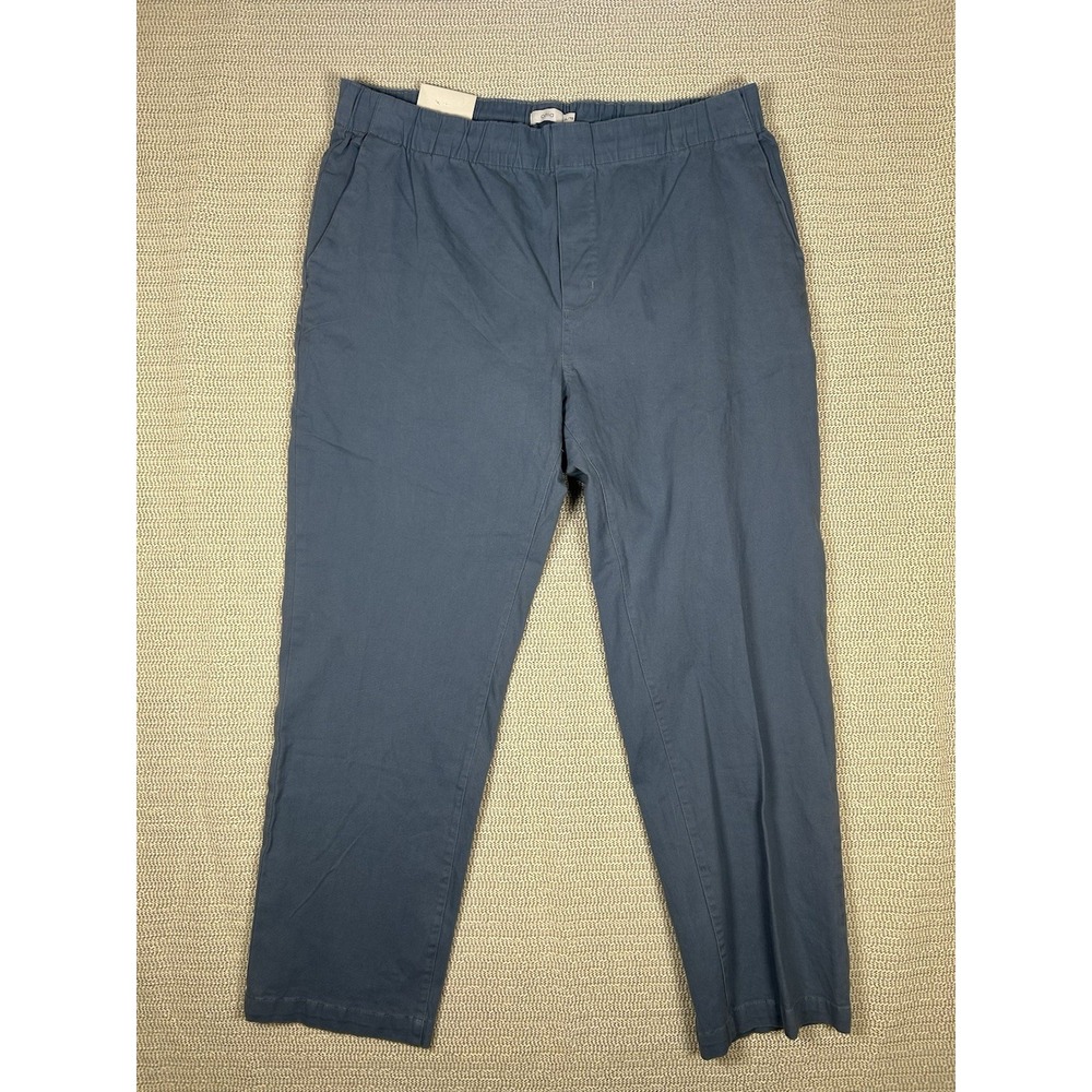 Onia Men's Garment Dye Elasticated Waist Chino Pants In Blue NWT Size XL